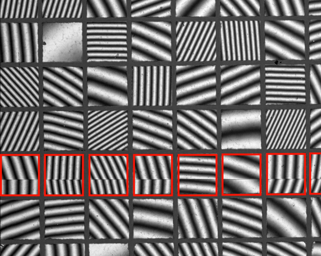 Mikrorissprüfung auf vereinzelten Chips