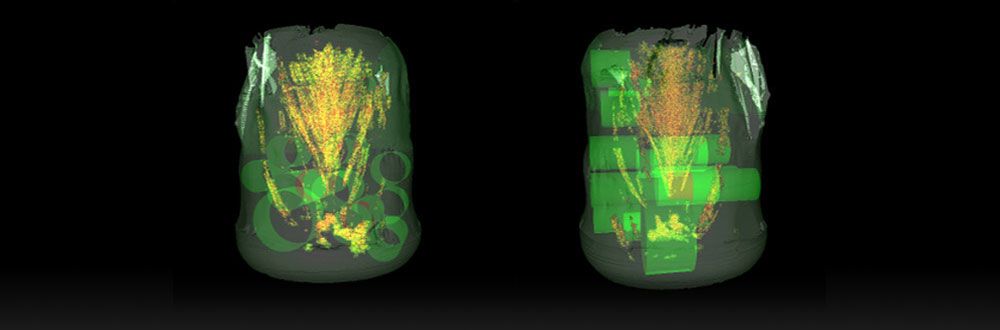 3D Modell mit Bohrvorschlägen