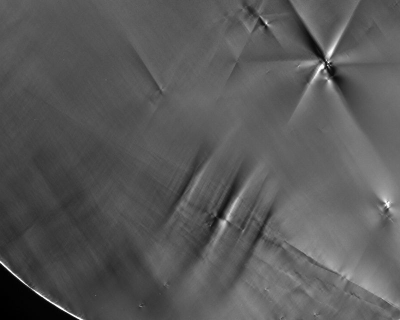 Erkennung von Materialverspannungen (z.B. Mikroröhren)