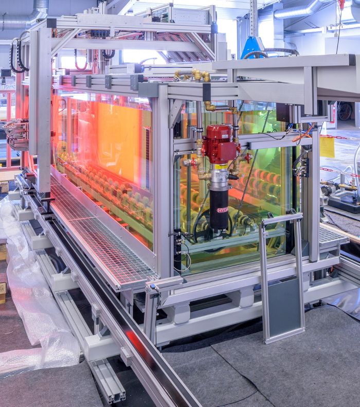 Prüfsystem für Quarzglasrohre