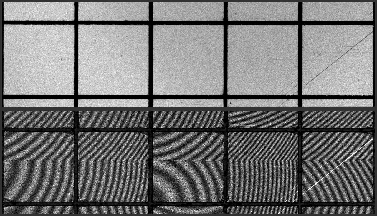 Mikrorissprüfung auf vereinzelten Chips