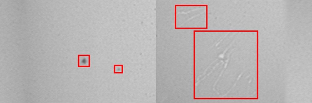 Verunreinigungen und Schlieren